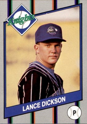 1990 Charlotte Knights Team Issue #1 Lance Dickson La Mesa California Arizona