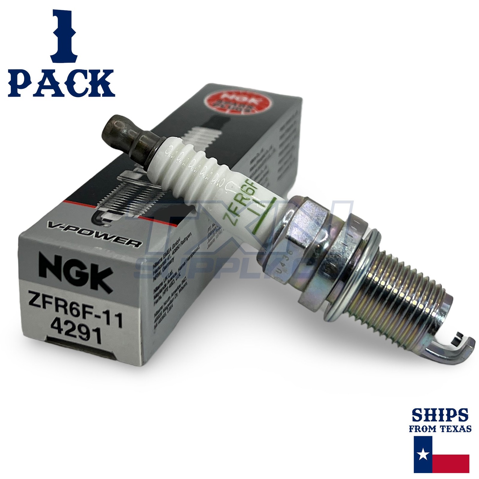 1 Pack NGK V-Power 4291 Spark Plugs ZFR6F-11