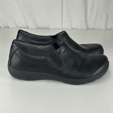Dansko Ellie Slip Resistant Black Loafers Shoes Womens Size 7.5 US 38 EU Slip On