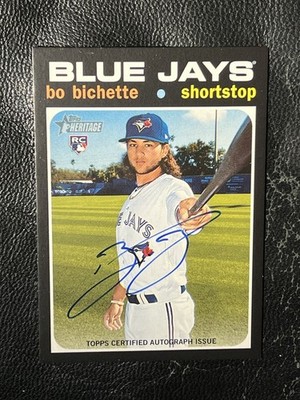 BO BICHETTE 2020 Topps Heritage Real One Auto RC ROA-BB