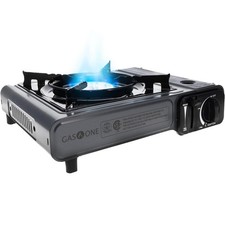 Portable Butane Camping Stove with Case - Automatic Ignition, Precise Heat Contr