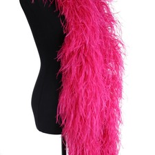 Thick 6ply Farm Ostrich Feathers Boa 2 Meter  Wrap Party Decoration Suppliy E6