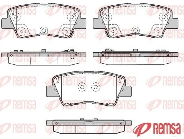 Remsa 1362.85 Bremsbelagsatz FüR Scheibenbremse Bremsbelagsatz-image