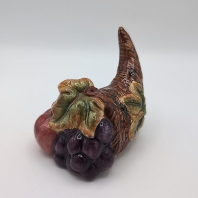 Collectible BICO Ceramic Thanksgiving Cornucopia Salt Shaker VTG
