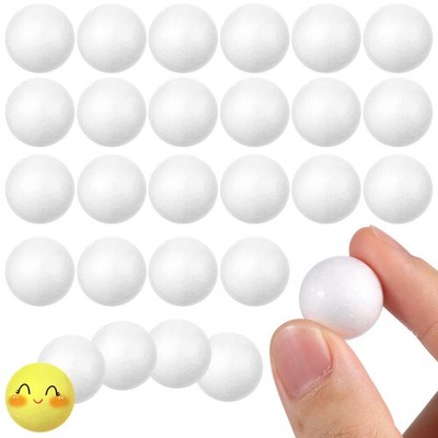 200 Pcs Solid Polystyrene White 2 cm Round Spheres for Wedding Craft