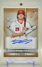 TJ Friedl 2022 Topps Baseball Stars #BSA-TF GOLD Rookie Auto RC #/50 SP - Reds