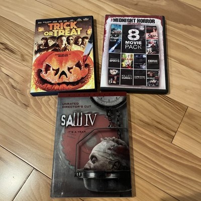 HORROR MOVIE LOT SAW IV, Midnight Horror Collection, Trick or Treat, DVD lot 3