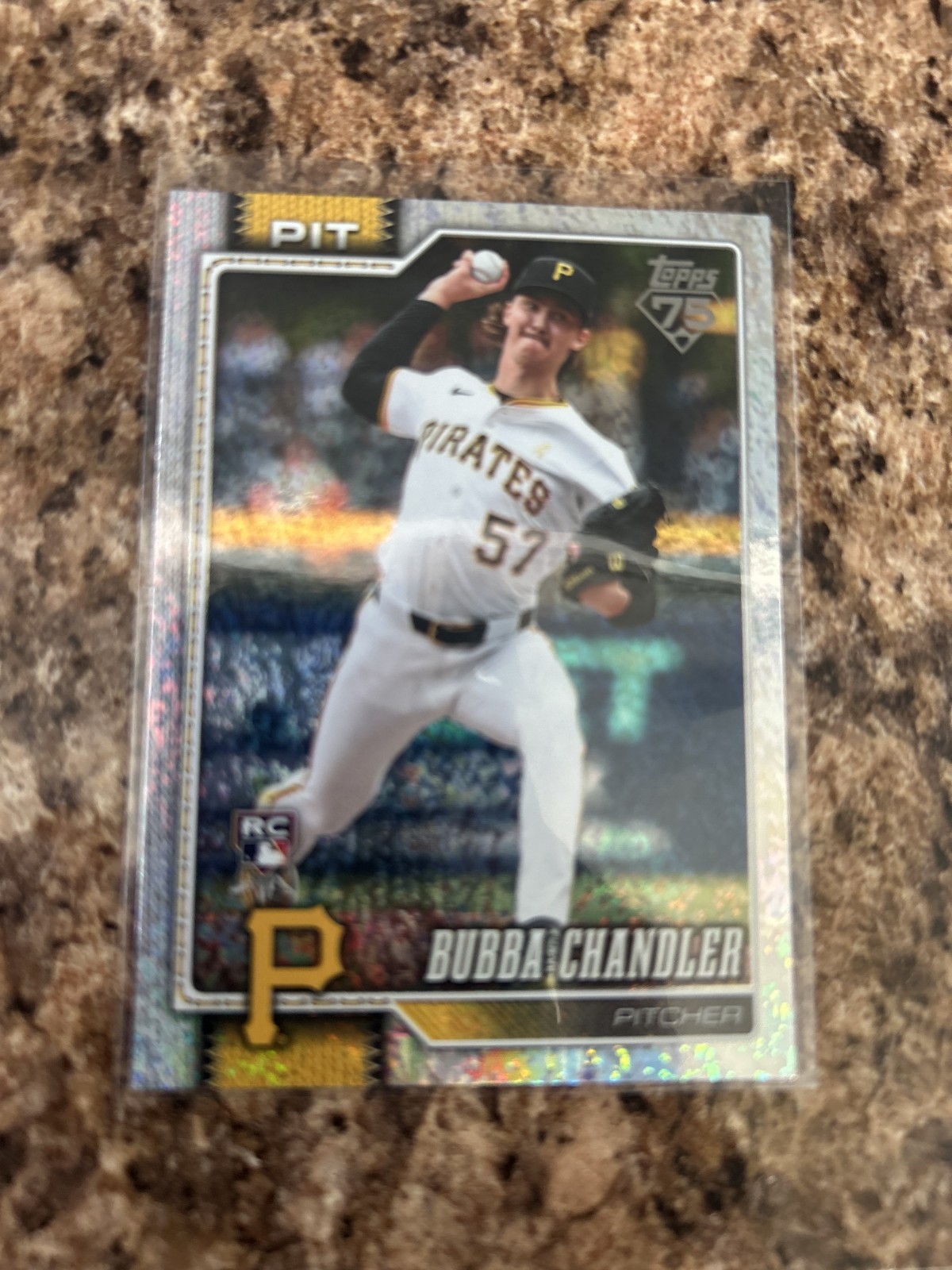 2026 Topps Sand Glitter Bubba Chandler Pittsburgh Pirates Rc Rookie # 283