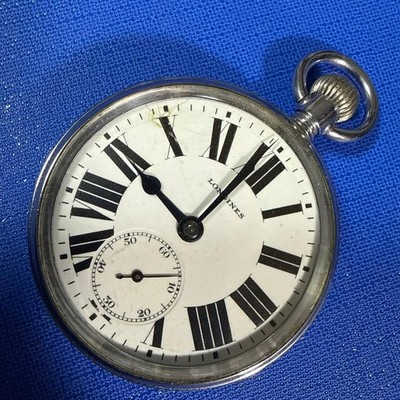 Longines Manual Hand-Winding Pocket Watch Antique Sub-Dial 1930s From Japan