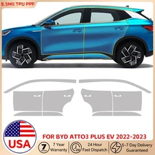For BYD Atto 3 2022-2023 Doors Precut Paint Protection Film Gloss Clear PPF TPU
