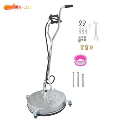 #ad 24quot; 6000PSI Pressure Washer Surface Cleaner w Handles amp; Wheels Stainless Steel $192.54