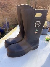 Airboss Wellington Boots Steel Toe Fire Fighter CBRN NBC Wellies size uk 11 nos