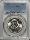 1956 Franklin Half Dollar PCGS MS63 - Bright White - Awesome Luster!