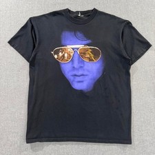 Vintage 1995 Jim Morrison T-shirt Lizard King The Doors Band Tee Black Mens Xl