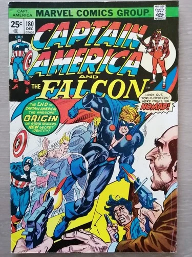 CAPTAIN AMERICA & THE FALCON #180_DEC 1974_F/VF_1st APP. NOMAD_MARK JEWELER!