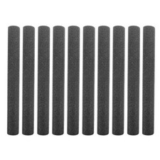 12Pcs Pe Foam Pipe Insulation Sleeves Black with Anticollision Protection