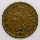 1866 Indian Head Cent VF details k517