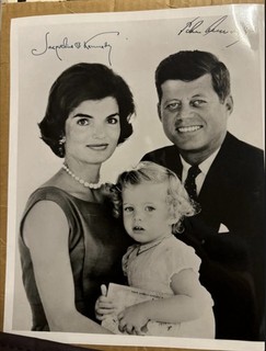 Signed Kennedy And Jackie George bush Senior And Nixon Signed Pictures