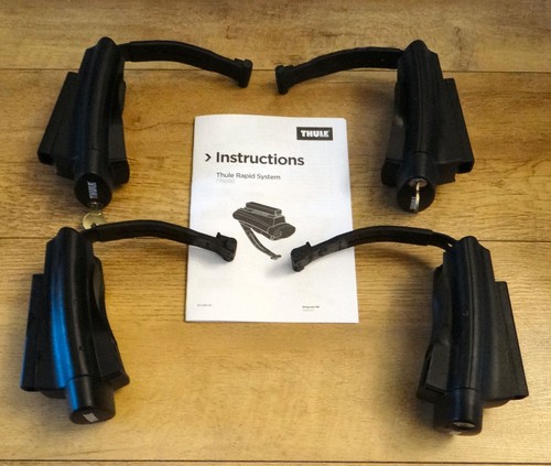 Thule Foot Pack 775 für Squarebars/ Wingbar/ Aerobars, Fahrzeuge mit erhöhter Schiene