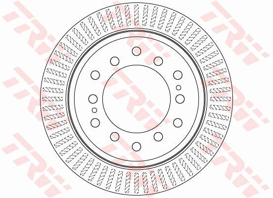 Disques de frein anti-vibration pour Toyota Land Cruiser Prado v6