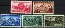 Romania 1950 Agriculture Manufacturing Sports MNH (SC# 759-763)