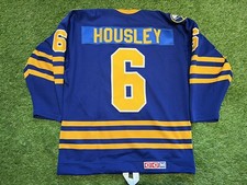 1984 Authentic Small Block CCM Phil Housley Buffalo Sabres NHL Hockey Jersey 48
