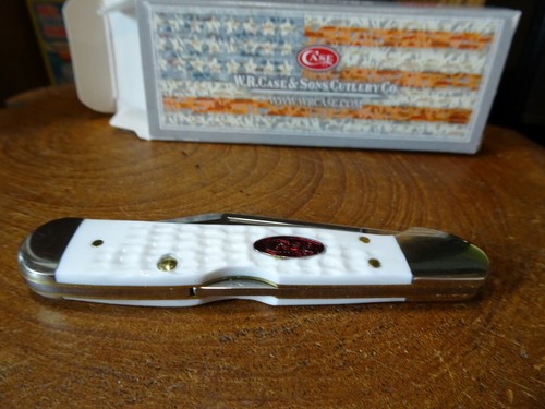 CASE XX COPPERLOCK 3.625" CLOSED 1-BLADE TRU-SHARP S.S. WHITE DELRIN HANDLE - Picture 3 of 12