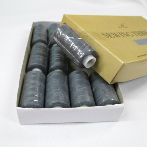 Perial Co Charcoal Polyester Sewing Thread Pack of 12 for Machine, Hand Sewing - Picture 2 of 3