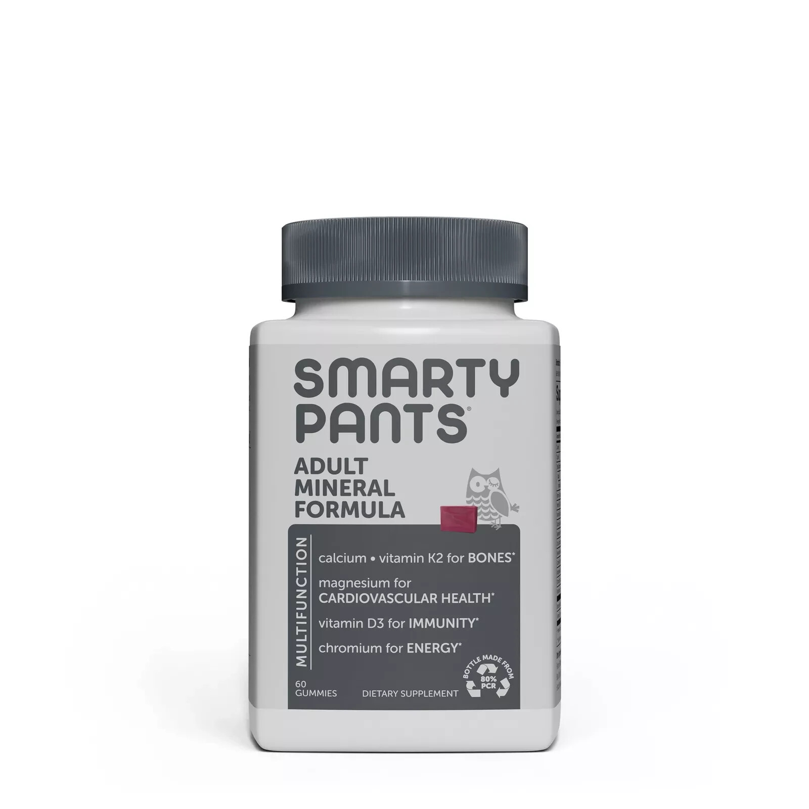 SmartyPants Adult Mineral Formula Unisex Mixed Berry Dietary Supplement 60 Chew