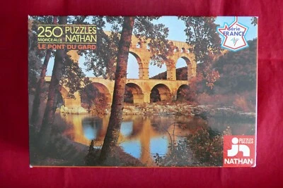 Puzzle Nathan 250 pièces Série France Le Pont du Gard - Complet de 1977 - Photo 1/4