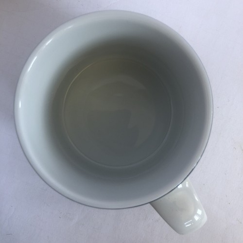 Dansk Gridworks Green Coffee Tea Flat Cups 8 Oz White Green Set of 4 - Picture 9 of 21