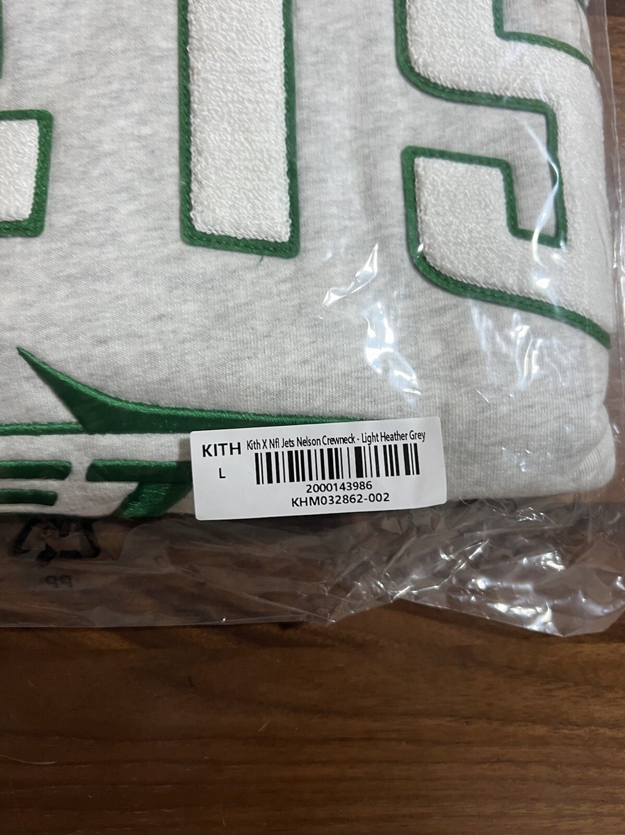 ☆ KITH x ‘47 NFL JETS crewneck コラボスウェット ☆ Kith & '47 for the NFL: Jets Nelson Crewneck Light Heather