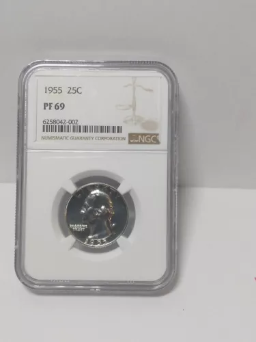 1955 25c Washington Quarter NGC PF 69
