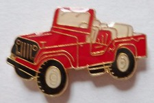 PINS JEEP 4X4 SAPEURS POMPIERS SP 18 ORIGINAL FRANCE VINTAGE COLLECTOR 19