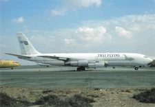 Postcard Airline THAI FLYING SERVICE B-707-321C HS-TFS No. A562 CC8.
