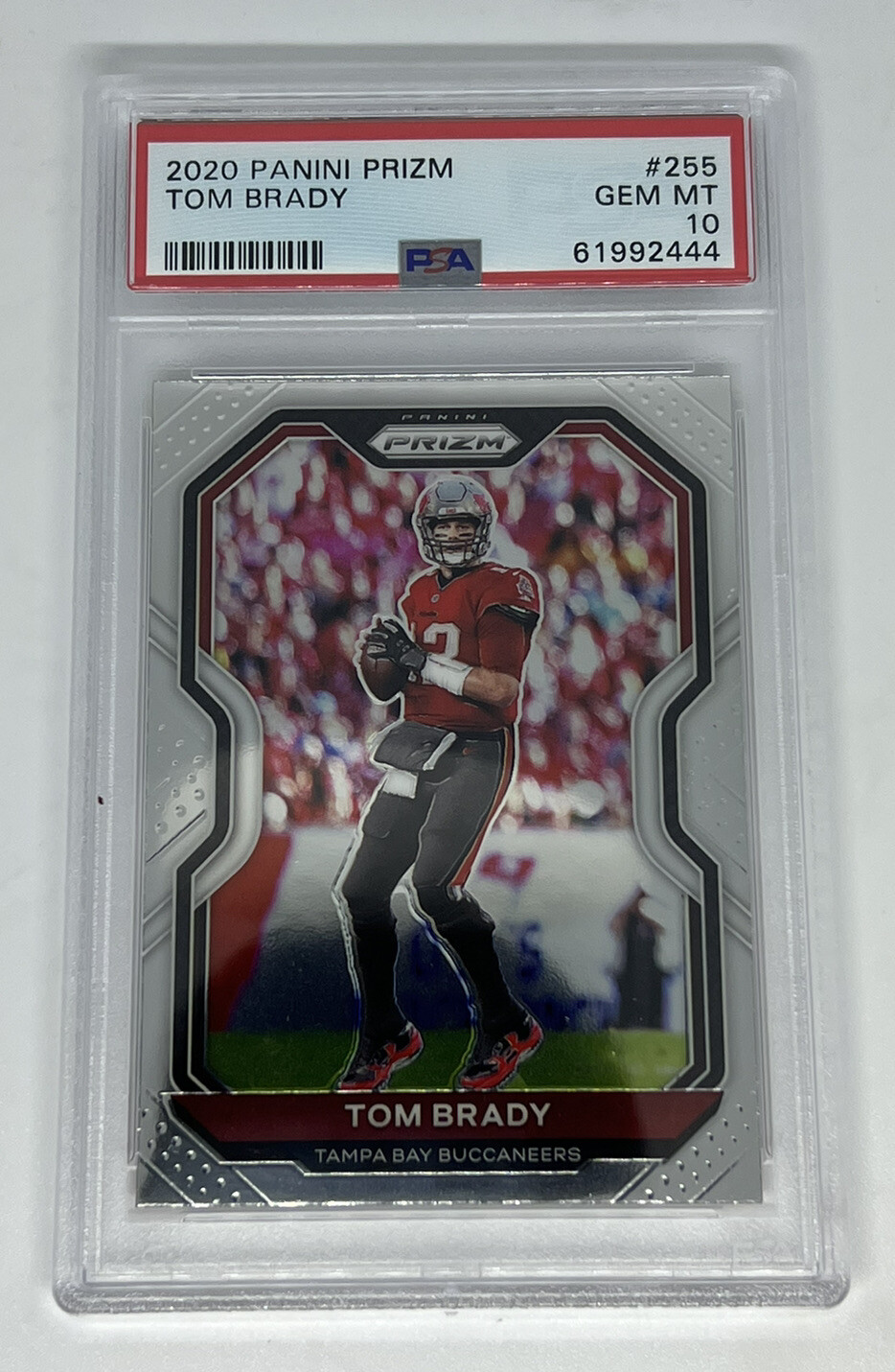 2020 Panini Prizm #255 Tom Brady Tampa Bay Buccaneers PSA 10 GEM MINT