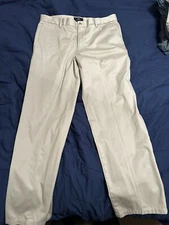 Dockers D2 Pants Mens Sz 36 x 32 Flat Front Tan Khaki Straight Leg