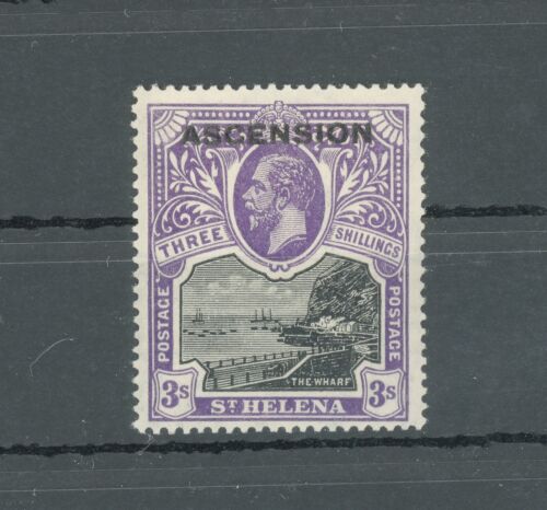 1922 ASCENT, Stanley Gibbons #8 - 3 Shillini Black and Purple - MNH** - Picture 1 of 2