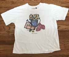 Susan Bristol The Gardener Shirt Women's M. Made In USA. 1991 Design