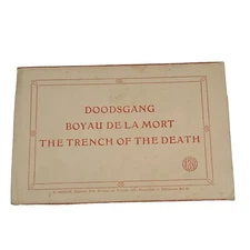 The Trench Of Death Post Card Book Of 2 Cards Boyau De La Mort Vintage German 