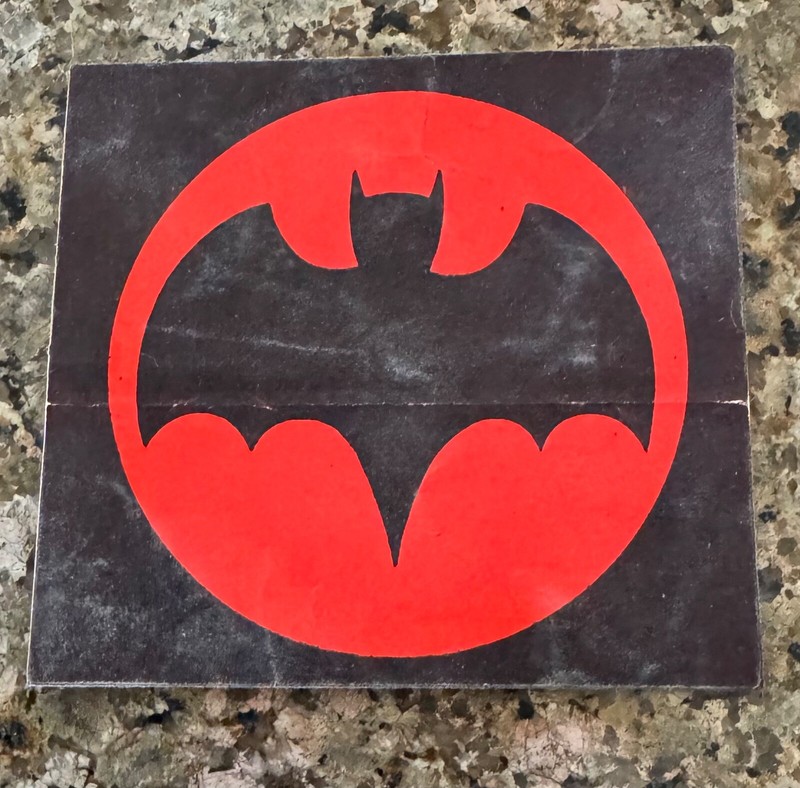 Orange and Black Batman Sticker
