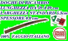 DOGA DOGHE PER LETTO DI RICAMBIO  IN FAGGIO -TUTTE LE MISURE- LARGHEZZA 5.3 cm
