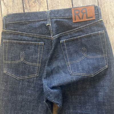 Double RL RRL Men's Straight Leg Jeans Limited Edition New raw