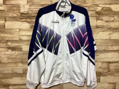 ITALY 1994 1995 FOOTBALL SOCCER TRACK TOP JACKET DIADORA Sz M | eBay