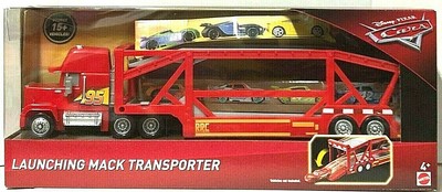 disney pixar cars launching mack transporter