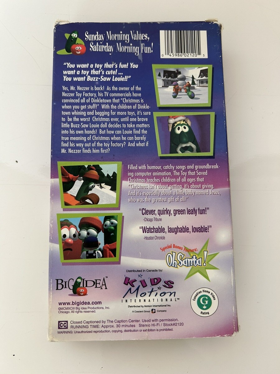 Big Idea Veggie Tales Toy that Saved Christmas True Meaning 1993