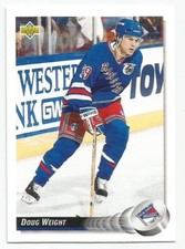 DOUG WEIGHT 1992-93 UPPER DECK CARD NM-MT+ CONDITION