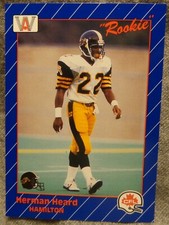 1991 AW Sports CFL Football Card - Herman Heard - Southern Colorado alumni - NM