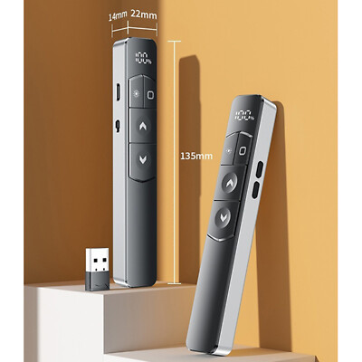 USB Wireless PowerpointPresentation Laser Pointer Clicker PPT Remote  Control Pen
