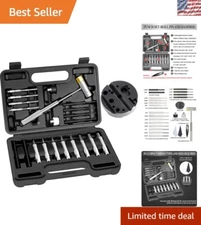 Premium Pin Punch Set with Detachable Hammer & Bench Block for Precision Repair